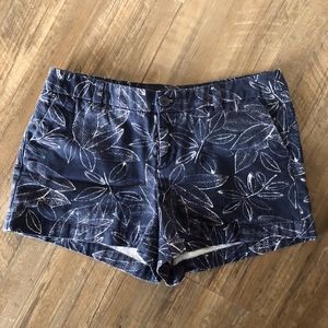Navy Patterned Merona Shorts | Size 6